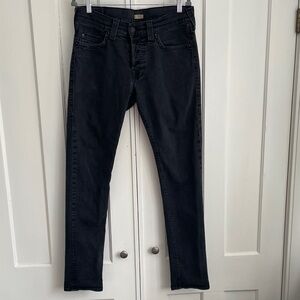 True Religion Jeans Men's Black 34 36 Button Fly Rocco Slim EUC